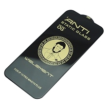 Защитное стекло ESD OG Glass ANTI-STATIC GLASS для APPLE iPhone 13 Pro Max, iPhone 14 Plus, с сеточкой на динамике, цвет окантовки черный