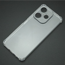 Чехол накладка для XIAOMI Redmi 13, POCO M6 4G, защита камеры, усиленные края, силикон, прозрачный