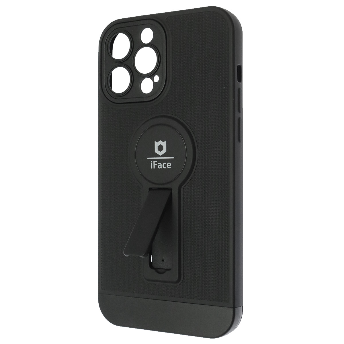 Чехол накладка iFace для APPLE iPhone 13 Pro Max (6.7), силикон, защита камеры, выдвижная подставка, цвет черный