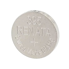 Батарейка RENATA R 395 BL-10 (SR 927 SW, 1.55V, 57mAh, 9.5x2.6mm), батарейка для часов. Батарейка RENATA R 395 BL-10 (SR 927 SW, 1.55V, 57mAh, 9.5x2.6mm), батарейка для часов.