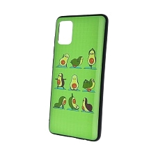Чехол накладка для SAMSUNG Galaxy A51 (SM-A515), силикон, рисунок Авокадо Зарядка.