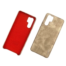 Чехол накладка X-Level VINTAGE для HUAWEI Honor P30 Pro, P30 Plus, экокожа, силикон, цвет золотистый.