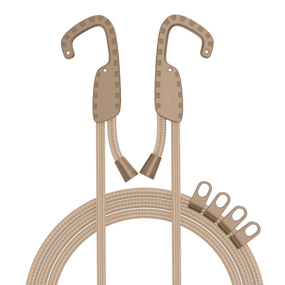 Эластичная бельевая веревка BASEUS Multi-purpose Elastic Clothesline, цвет светло коричневый