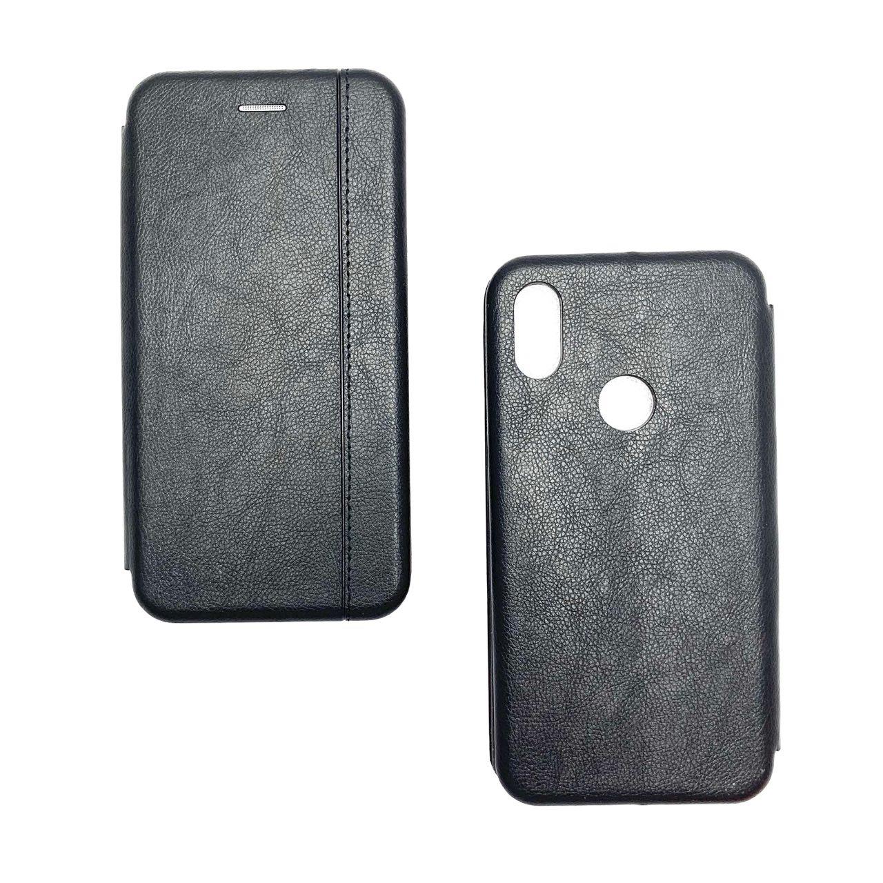 Чехол книжка VINTAGE LiNE для XIAOMI Redmi S2, экокожа, магнит, визитница, цвет черный.
