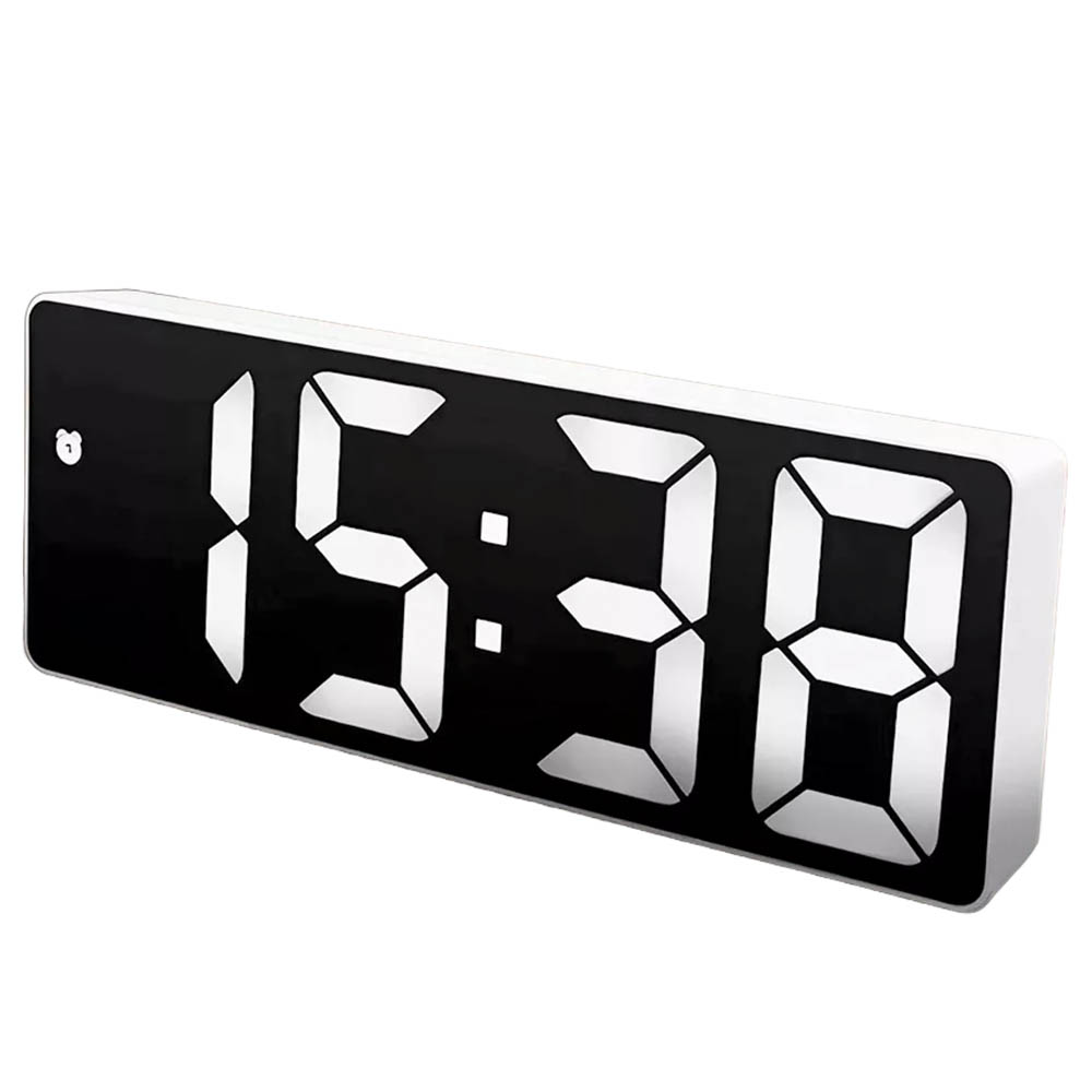 Электронные часы X0712L, будильник, белый циферблат, цвет белый