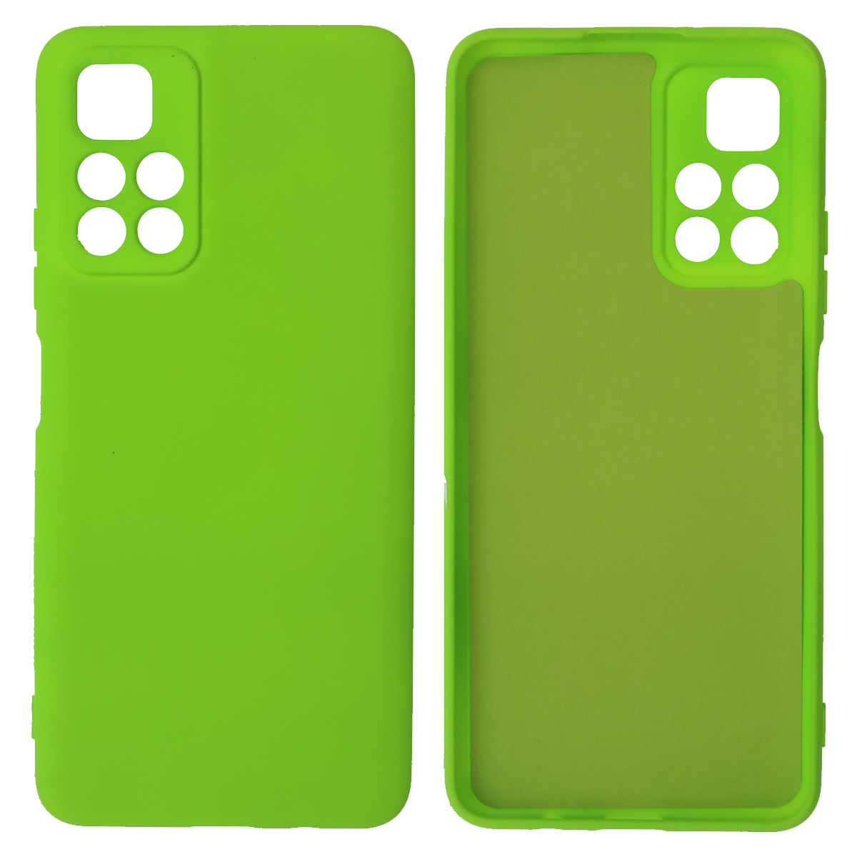 Чехол накладка NANO для XIAOMI Redmi Note 11 5G, Redmi Note 11T 5G, XIAOMI Poco M4 Pro 5G, силикон, бархат, цвет ярко зеленый