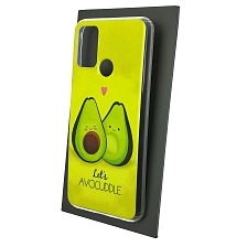 Чехол накладка Vinil для HUAWEI Honor 9A (MOA-LX9N), силикон, рисунок Avocuddle lets, цвет желтый
