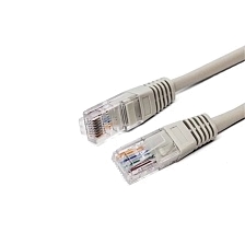 Патч-корд Filum FL-U5-3M U/UTP Cat 5e 26AWG (7x0.16 мм), сетевой кабель для интернета, длина 3 метра, омедненный алюминий (CCA), PVC, цвет серый