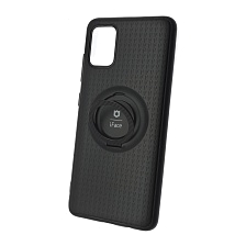 Чехол накладка iFace для SAMSUNG Galaxy A51 (SM-A515), A31 (SM-A315), силикон, кольцо держатель, цвет черный Чехол накладка iFace для SAMSUNG Galaxy A51 (SM-A515), A31 (SM-A315), силикон, кольцо держатель, цвет черный