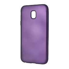 Чехол накладка для SAMSUNG Galaxy J3 2017 (SM-J330), силикон, матовый, цвет фиолетовый.