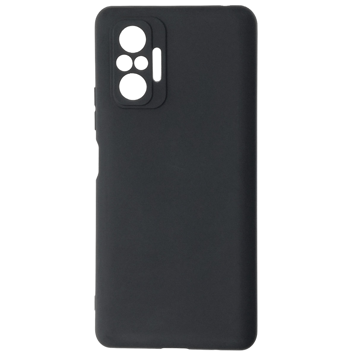 Чехол накладка SOFT TOUCH для XIAOMI Redmi Note 10 Pro, силикон, матовый, цвет черный