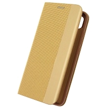 Чехол книжка MESH для XIAOMI Redmi 9C, Redmi 10A, текстиль, силикон, бархат, визитница, цвет золотистый