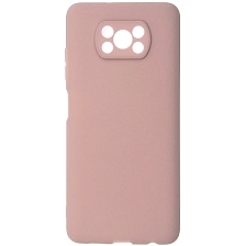 Чехол накладка GPS для XIAOMI POCO X3, POCO X3 Pro, силикон, матовый, цвет бледно розовый