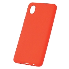 Чехол накладка Soft Touch для SAMSUNG Galaxy A01 Core (SM-A013), силикон, матовый, цвет красный