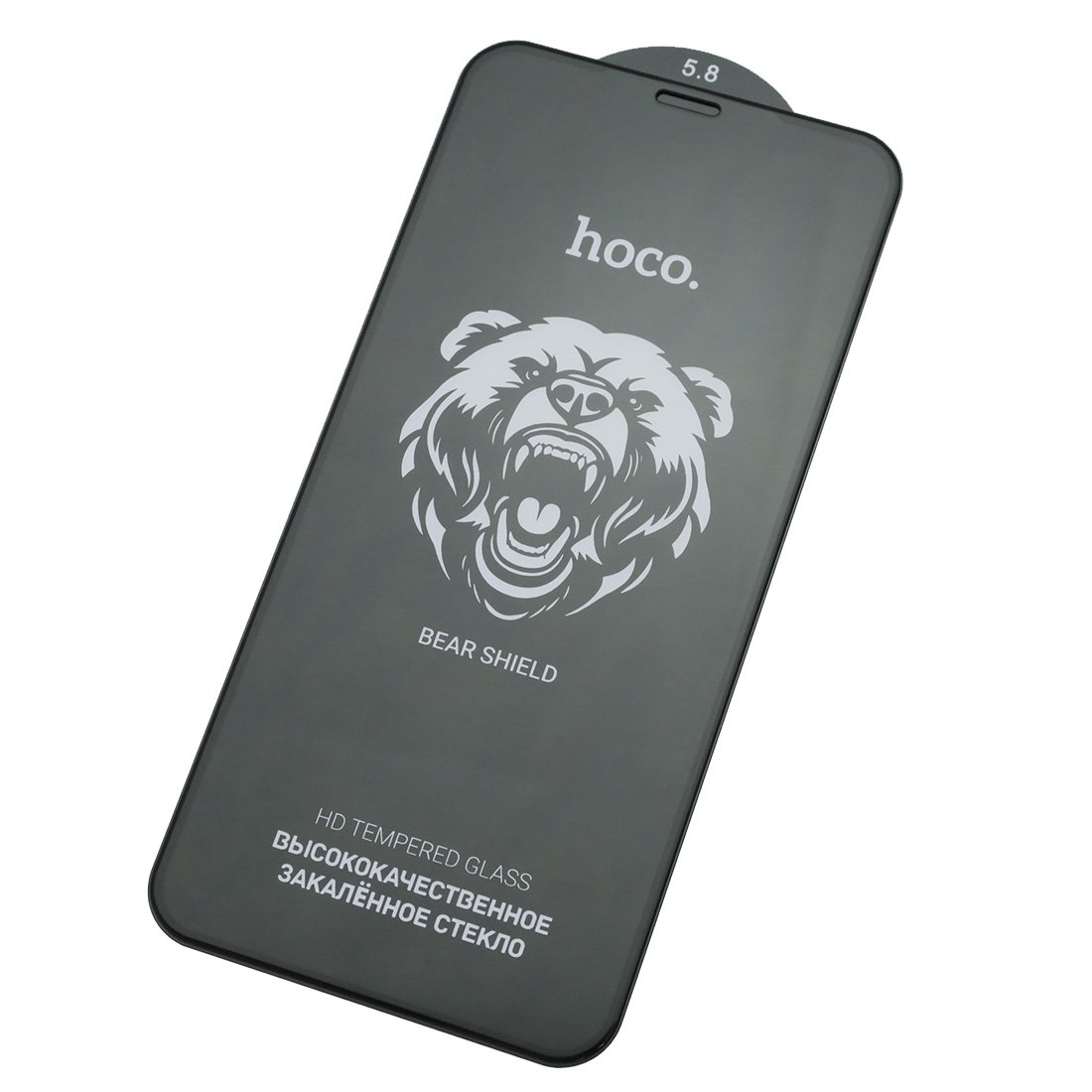 Защитное стекло HOCO A777 для APPLE iPhone X, iPhone XS, iPhone 11 Pro, 0.4мм, цвет окантовки черный
