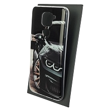 Чехол накладка Vinil для XIAOMI Redmi Note 9, силикон, рисунок Бугатти Chiron
