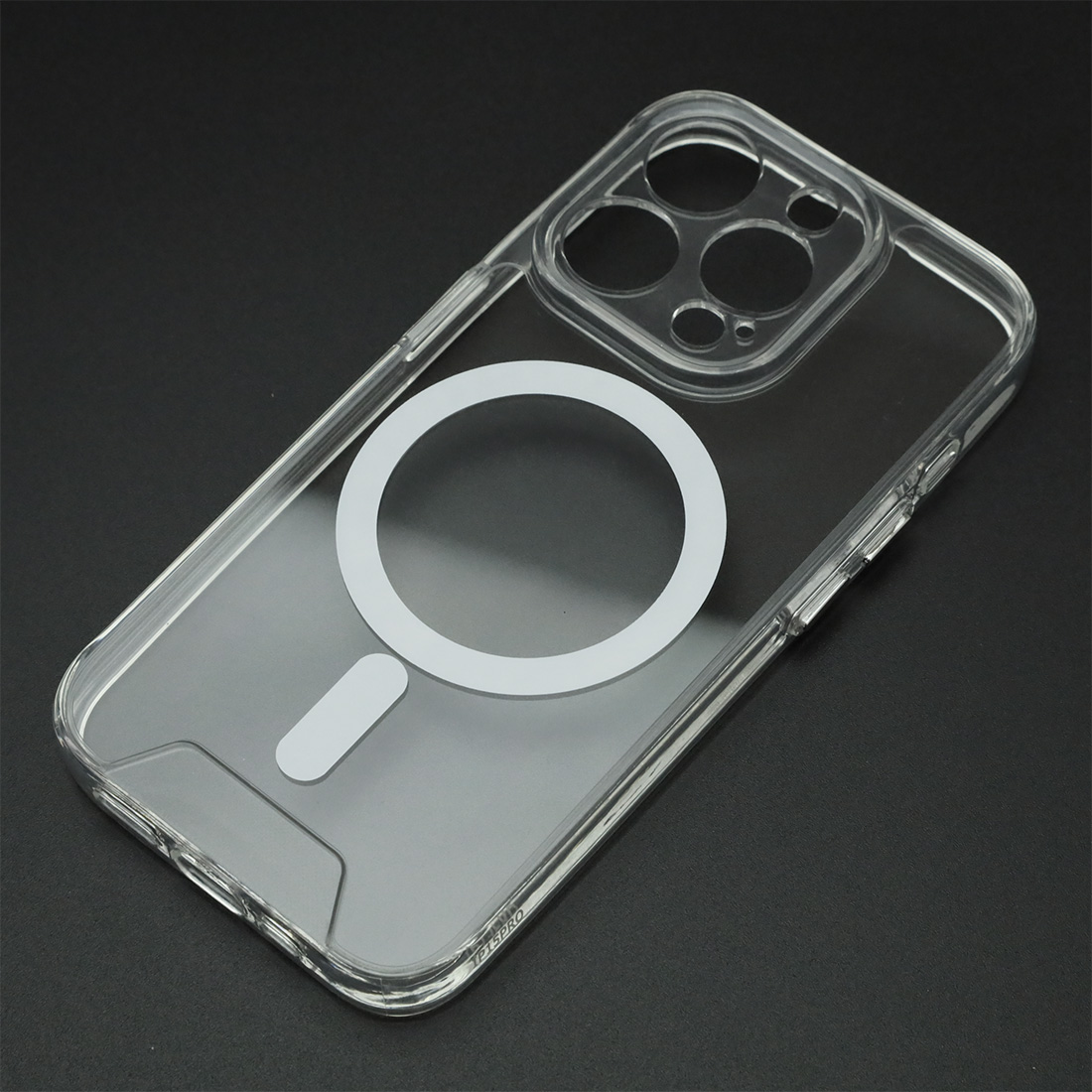 Чехол накладка SPACE для APPLE iPhone 15 Pro, Magsafe, защита камеры, пластик, силикон, прозрачный