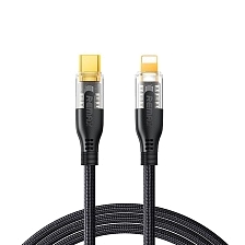 Кабель REMAX RC-C171 USB Type C на Lightning 8 pin, PD30W, длина 1.2 метра, цвет черный Кабель REMAX RC-C171 USB Type C на Lightning 8 pin, PD30W, длина 1.2 метра, цвет черный