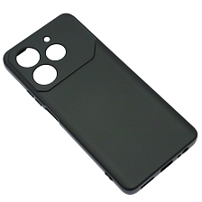 Чехол накладка NANO для TECNO Pova 6 Neo 4G, защита камеры, силикон, бархат, цвет черный Чехол накладка NANO для TECNO Pova 6 Neo 4G, защита камеры, силикон, бархат, цвет черный