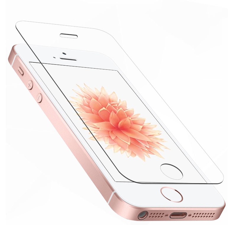 Защитное стекло 0.33 мм для APPLE iPhone 5, iPhone 5G, iPhone 5S, iPhone SE, ударопрочное, прозрачное