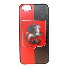 Чехол накладка для APPLE iPhone 5, 5S, SE, cиликон, рисунок Георгий Победоносец.