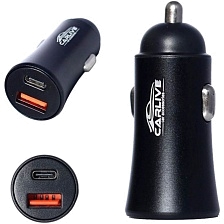 АЗУ (Автомобильное зарядное устройство) CARLIVE MR67, 1 USB QC 3.0, 1 Type-C, цвет черный АЗУ (Автомобильное зарядное устройство) CARLIVE MR67, 1 USB QC 3.0, 1 Type-C, цвет черный