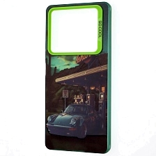 Чехол накладка для INFINIX NOTE 40 4G, защита камеры, силикон, рисунок Порш 911