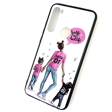 Чехол накладка для XIAOMI Redmi Note 8, силикон, рисунок Mom life is the best life.