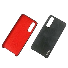 Чехол накладка X-Level VINTAGE для HUAWEI P30, экокожа, силикон, цвет черный.