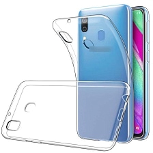 Чехол накладка TPU CASE для SAMSUNG Galaxy A40 (SM-405), силикон, цвет прозрачный.