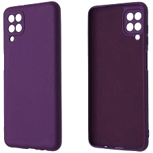 Чехол накладка NANO для SAMSUNG Galaxy A12 (SM-A125), M12 (SM-M127F), силикон, бархат, цвет фиолетовый