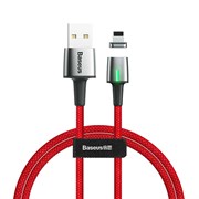 BASEUS CALXC-A09 кабель магнитный Lightning USB 8-pin Zinc Magnetic Cable, длина 1 метр, цвет красный