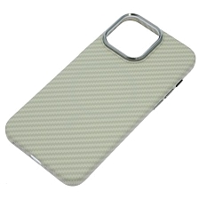 Чехол накладка MOSBROS с поддержкой MagSafe для APPLE iPhone 15 Pro Max (6.7"), пластик, карбон, цвет бежевый Чехол накладка MOSBROS с поддержкой MagSafe для APPLE iPhone 15 Pro Max (6.7"), пластик, карбон, цвет бежевый