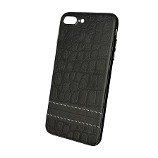 Чехол накладка для APPLE iPhone 7 Plus, силикон, пластик, рисунок кожа змеи с лого WK.