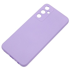 Чехол накладка Silicon Cover для SAMSUNG Galaxy A05s, защита камеры, силикон, бархат, цвет сиреневый