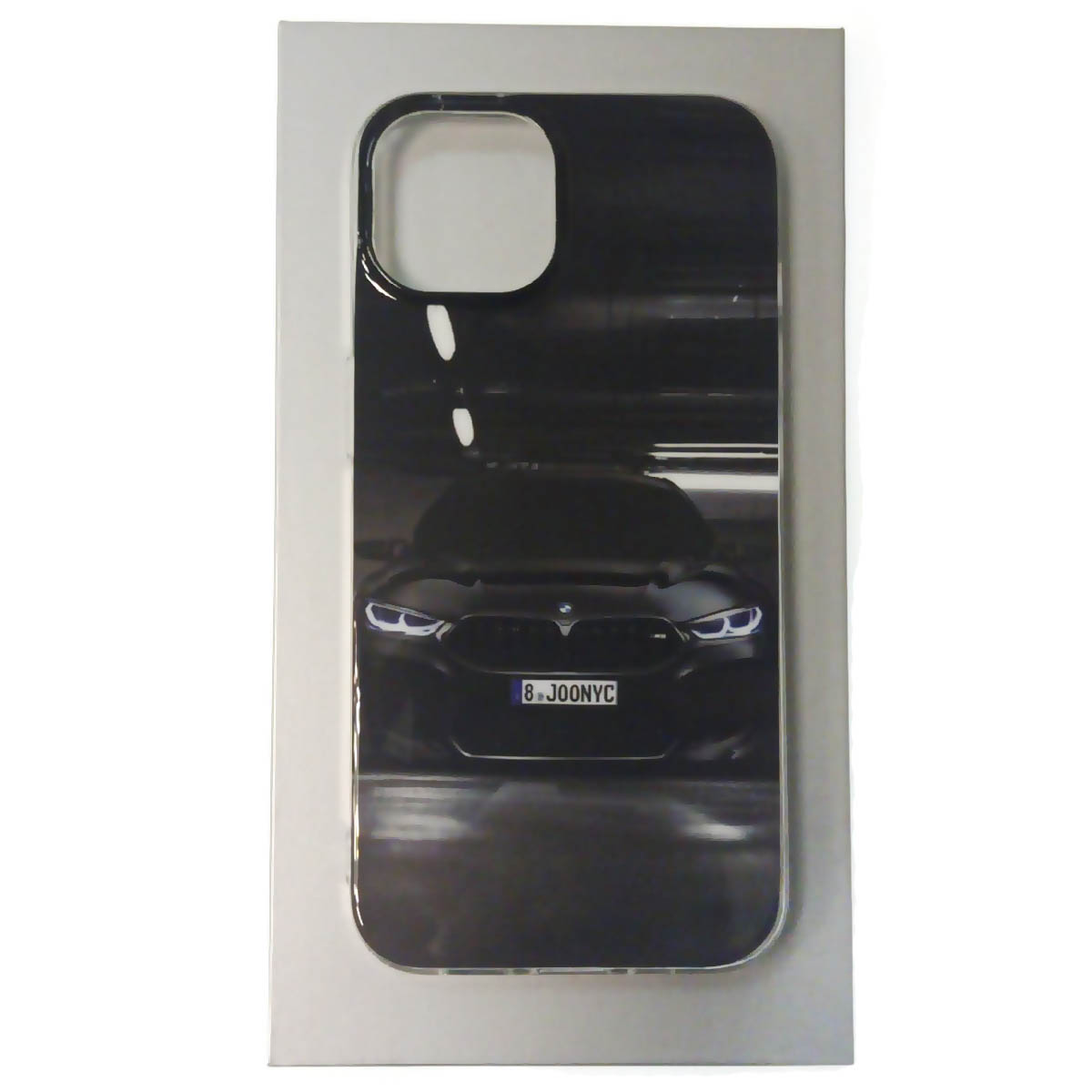 Чехол накладка для APPLE iPhone 13 (6.1), силикон, рисунок черный BMW