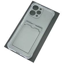 Чехол накладка CARD CASE для XIAOMI Redmi 12 4G, силикон, защита камеры, отдел для карт, цвет прозрачный Чехол накладка CARD CASE для XIAOMI Redmi 12 4G, силикон, защита камеры, отдел для карт, цвет прозрачный