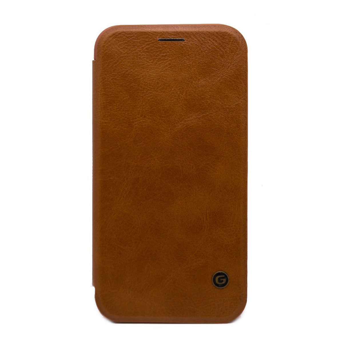 Чехол книжка G-CASE для APPLE iPhone 11, экокожа, цвет коричневый.