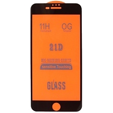 Защитное стекло 21D для APPLE iPhone 7 Plus, iPhone 8 Plus, цвет окантовки черный
