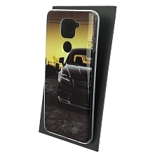 Чехол накладка Vinil для XIAOMI Redmi Note 9, силикон, рисунок Mercedes AMG