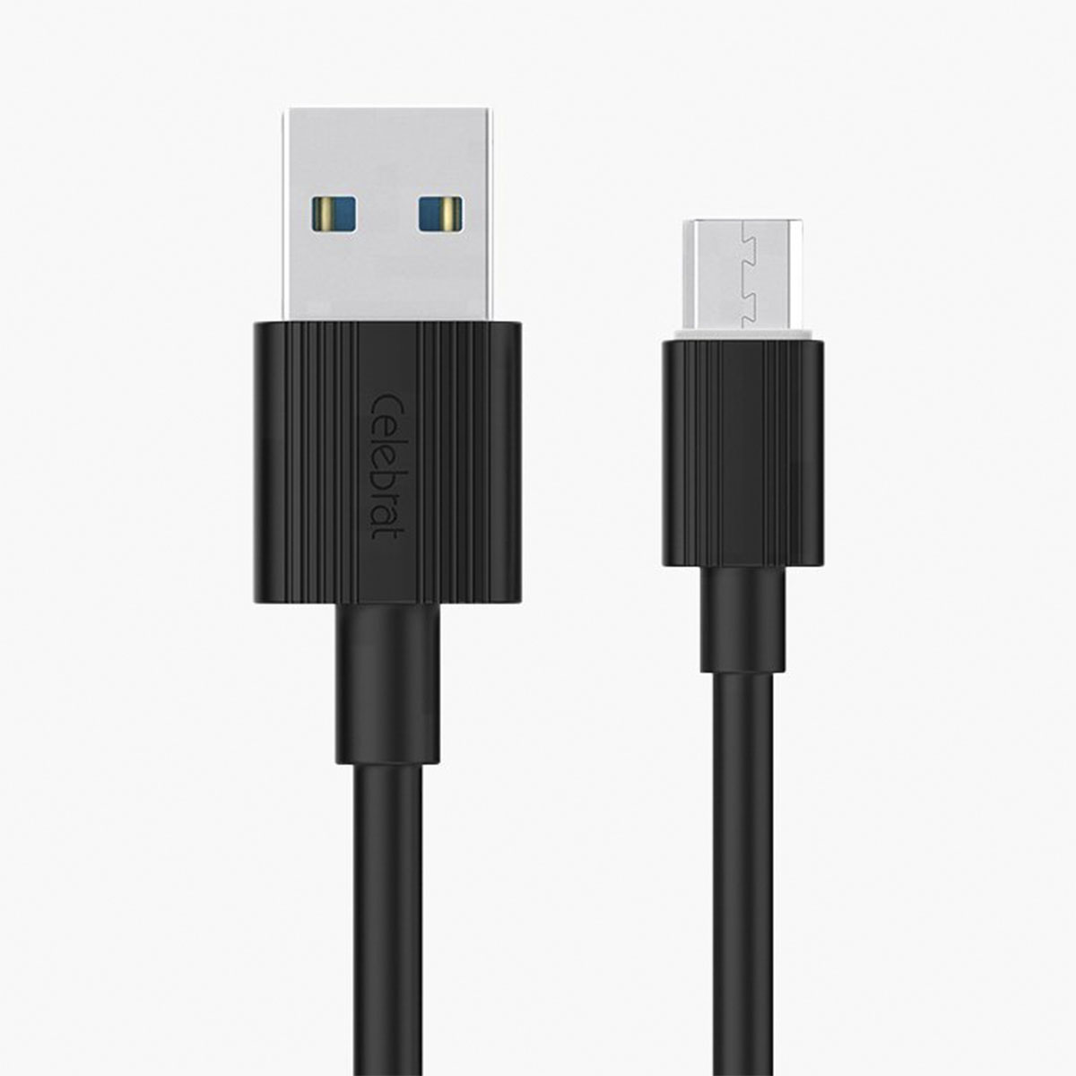 Кабель Micro USB, Celebrat CB-09M, длина 1 метр, цвет черный Кабель Micro USB, Celebrat CB-09M, длина 1 метр, цвет черный