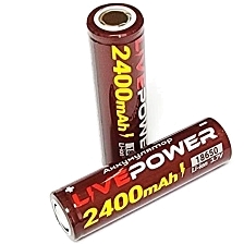 АКБ (Аккумулятор) LIVE-POWER G70 18650 LTE38, с защитой, 3.7V, 2400mah АКБ (Аккумулятор) LIVE-POWER G70 18650 LTE38, с защитой, 3.7V, 2400mah