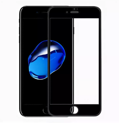 Защитное стекло "SC" Металлический Кант для Apple Iphone 6/6S plus 5.5 0,2 мм (цвет=черный).