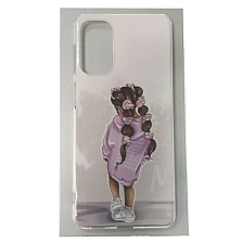 Чехол накладка для SAMSUNG Galaxy M52 (SM-M526), силикон, рисунок маленькая Девочка