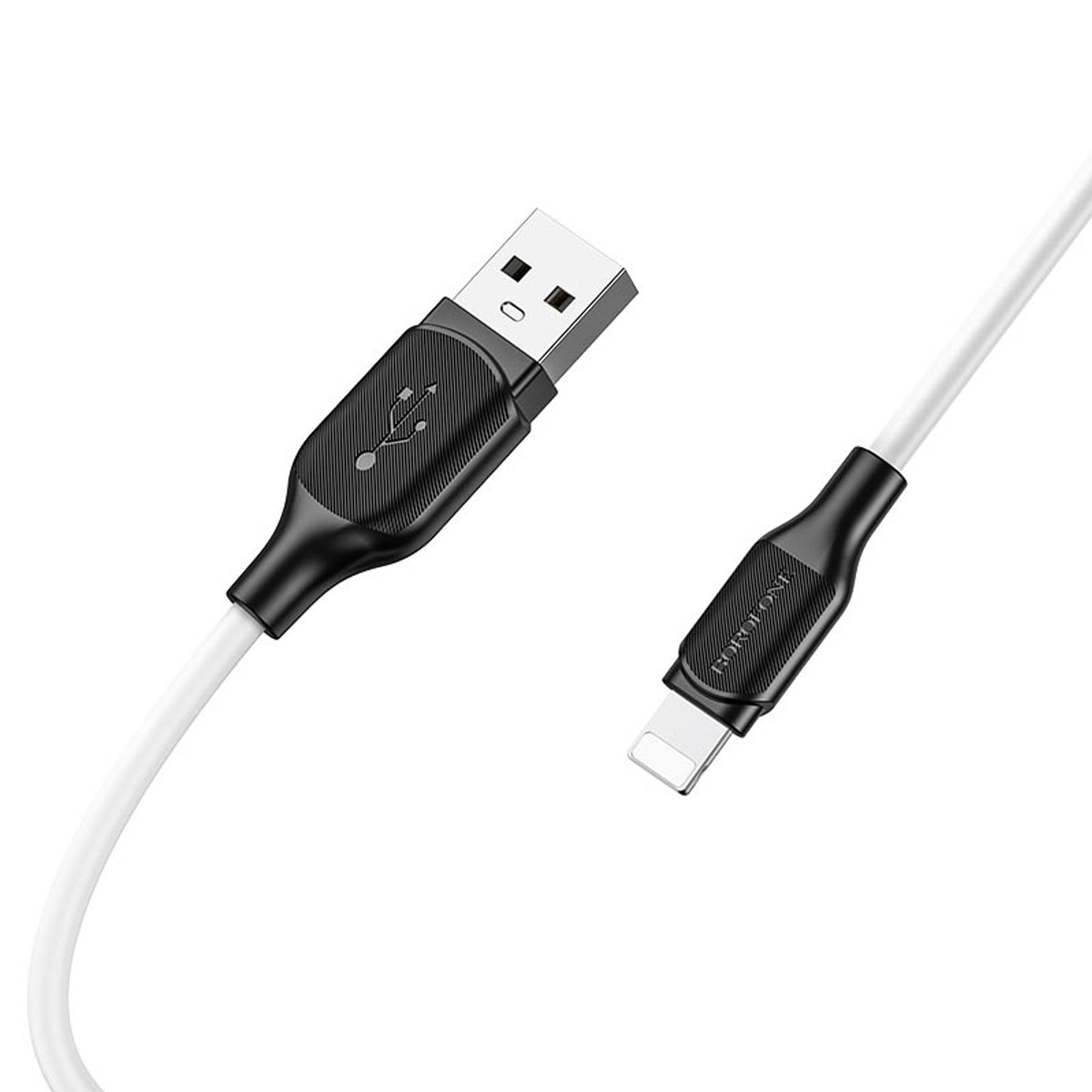 Кабель BOROFONE BX42 Encore Lightning 8 pin, 2.4A, длина 1 метр, цвет черно белый Кабель BOROFONE BX42 Encore Lightning 8 pin, 2.4A, длина 1 метр, цвет черно белый