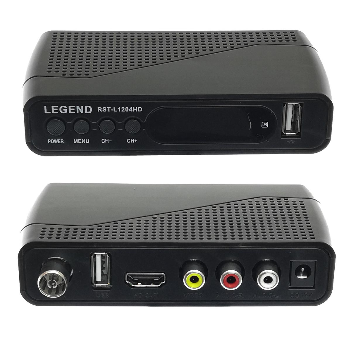 Цифровой эфирный приёмник, ТВ приставка DVB-T2 LEGEND RST-L1204HD, цвет черный