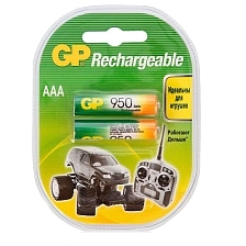Аккумулятор перезаряжаемый GP R03 AAA BL2 NI-MH 950mAh, тип мизинчиковый Аккумулятор перезаряжаемый GP R03 AAA BL2 NI-MH 950mAh, тип мизинчиковый