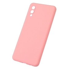 Чехол накладка для SAMSUNG Galaxy A02 (SM-A022G/DS), силикон, цвет розовый