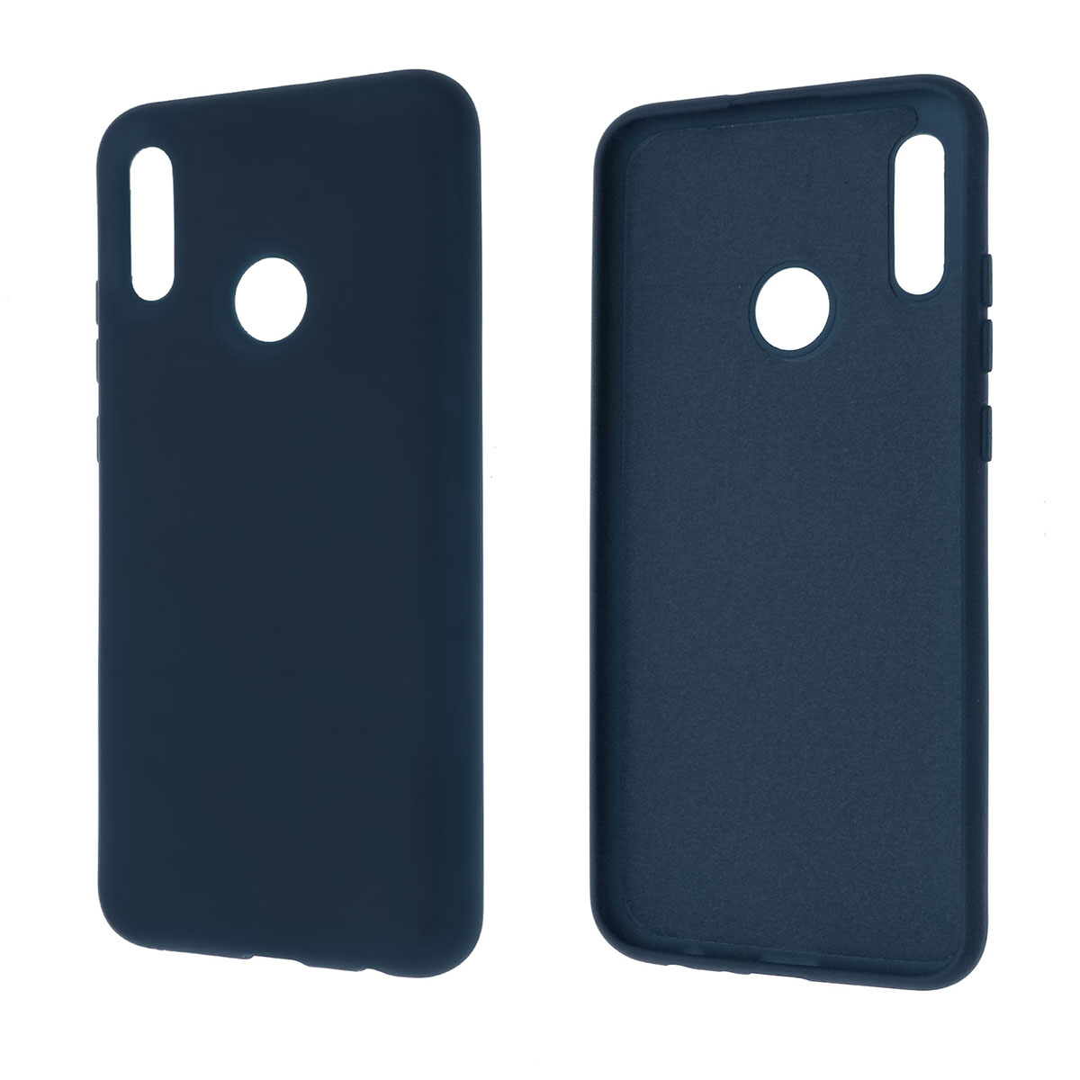 Чехол накладка Silicon Cover для HUAWEI P Smart 2019 (POT-LX1), Honor 10 Lite (HRY-LX1), силикон, бархат, цвет темно-синий.