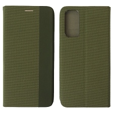 Чехол книжка MESH для XIAOMI Redmi Note 11 4G, Redmi Note 11S, текстиль, силикон, бархат, визитница, цвет зеленый Чехол книжка MESH для XIAOMI Redmi Note 11 4G, Redmi Note 11S, текстиль, силикон, бархат, визитница, цвет зеленый